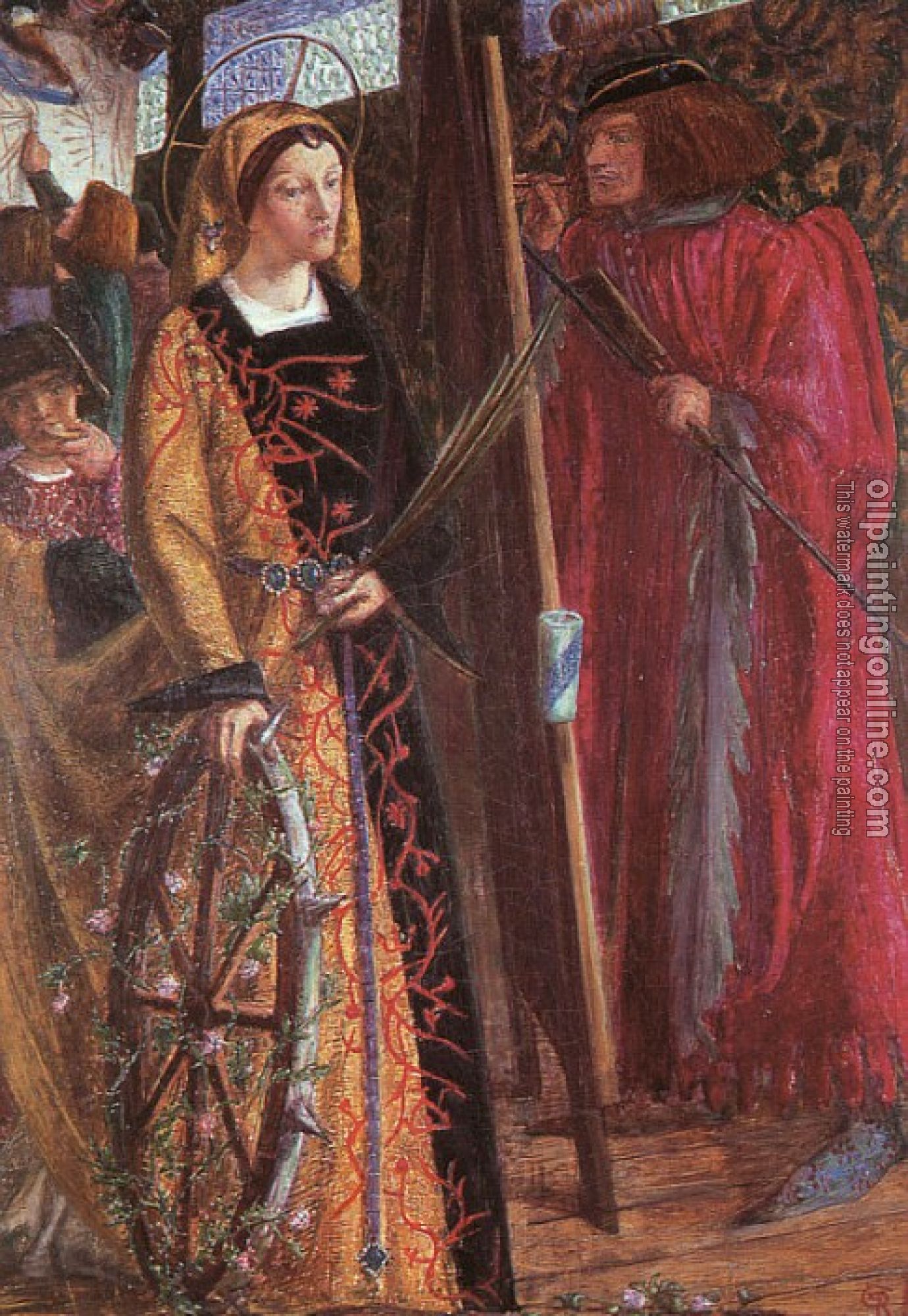 Rossetti, Dante Gabriel - Saint Catherine